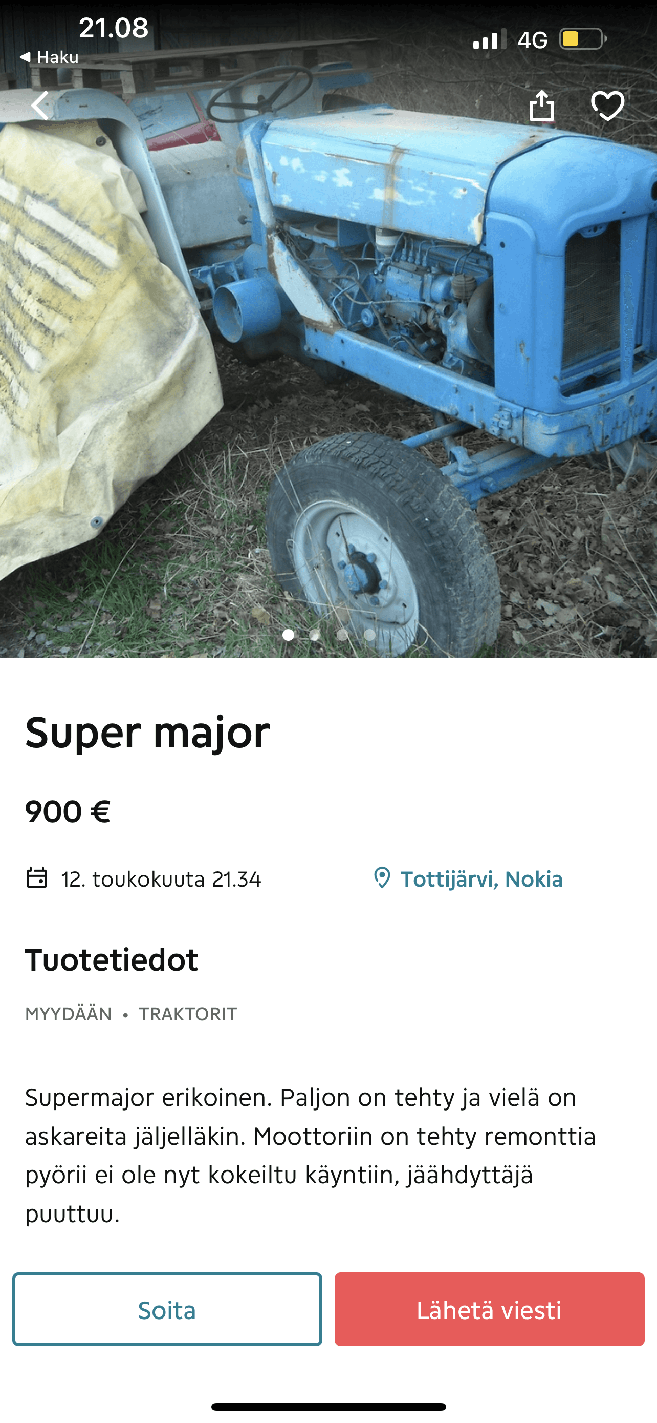 image of a tractor